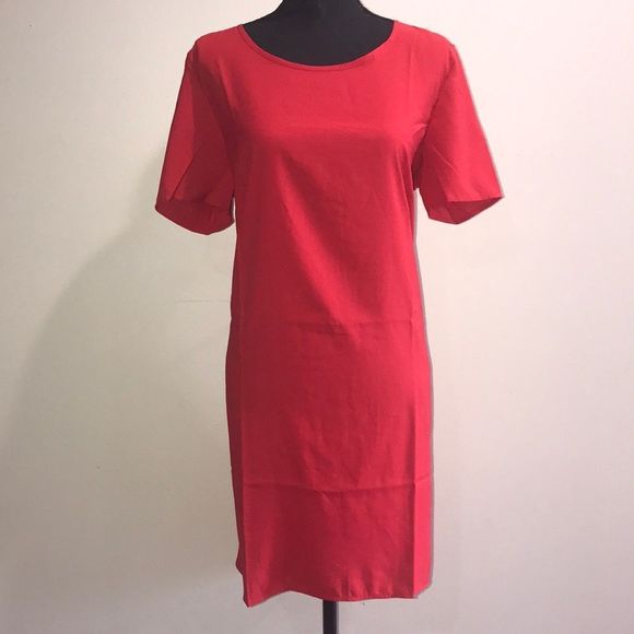 Faded Glory Dresses & Skirts - 𝅺NWT Women’s Red Woven Tee Dress